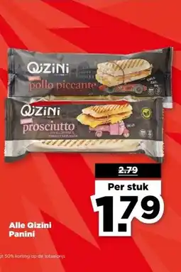 PLUS Alle Qizini Panini aanbieding