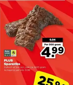 PLUS PLUS Spareribs aanbieding