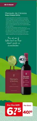 PLUS Marqués de Cáceres Rioja Crianza DOCa aanbieding