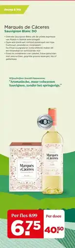 PLUS Marqués de Cáceres Sauvignon Blanc DO aanbieding