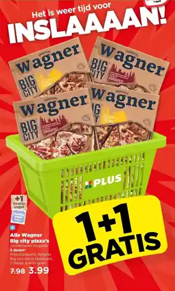 PLUS Alle Wagner Big city pizza's aanbieding