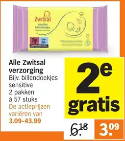 Albert Heijn Zwitsal verzorging aanbieding