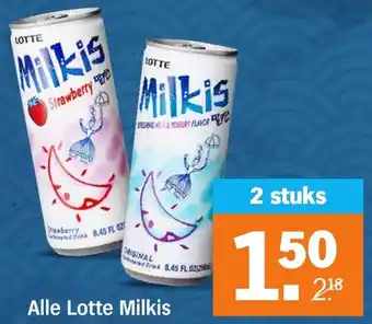 Albert Heijn Lotte Milkis aanbieding