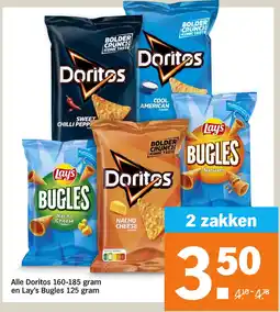 Albert Heijn Doritos en Lay's Bugles aanbieding