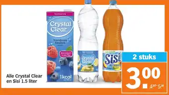 Albert Heijn Crystal Clear en Sisi aanbieding