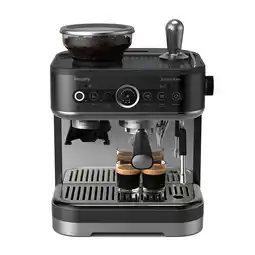 MediaMarkt PHILIPS Barista Brew PSA3218/10 Semi-automatische espressomachine Zwart aanbieding