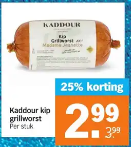 Albert Heijn Kaddour kip grillworst aanbieding