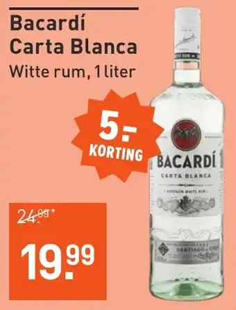 Albert Heijn Bacardí Carta Blanca aanbieding