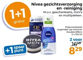 Trekpleister Nivea gezichtsverzorging en reiniging aanbieding