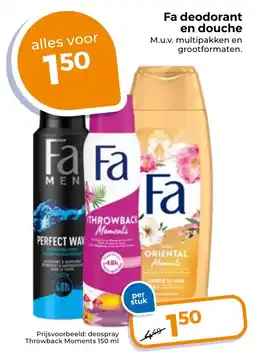 Trekpleister Fe Fa deodorant, Aloy aanbieding