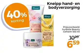 Trekpleister Kneipp hand en bodyverzorging aanbieding