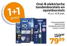 Trekpleister Oral B elektrische tandenborstels en opzetborstels aanbieding