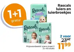 Trekpleister Rascals luiers en luierbroekjes aanbieding