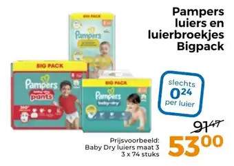 Trekpleister Pampers luiers en luierbroekjes aanbieding