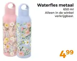 Trekpleister Waterfles metaal aanbieding