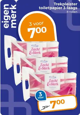 Trekpleister Trekpleister toiletpapier aanbieding