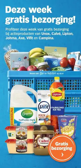 Albert Heijn Deze week gratis bezorging! aanbieding