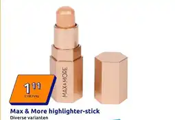 Action Max & More highlighter-stick aanbieding