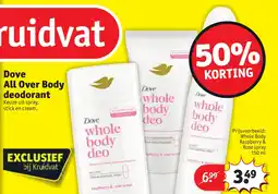 Kruidvat Dove All Over Body deodorant aanbieding