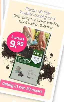 Coppelmans Pokon 40 liter kwaliteitspotgrond aanbieding