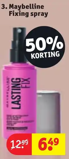 Kruidvat Maybelline Fixing spray aanbieding