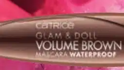 Kruidvat Glam & doll volume brown mascara waterproof aanbieding