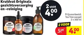 Kruidvat Kruidvat Originals gezichtsverzorging en reiniging aanbieding