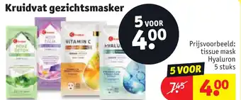 Kruidvat Kruidvat gezichtsmasker aanbieding