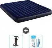 Bol.com Intex Luchtbed - 2-Persoons - 183 x 203 x 25 cm - Blauw - Inclusief Pomp en Reparatieset aanbieding