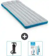 Bol.com Intex Campingmat - Twijfelaar - 72 x 189 x 20 cm - Blauw - Inclusief Pomp en Reparatieset aanbieding