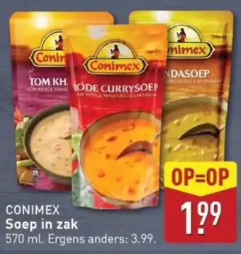 ALDI Conimex  Soep in zak aanbieding