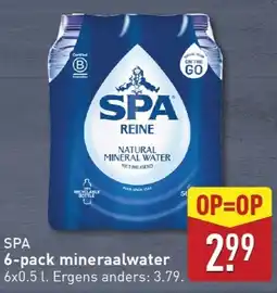 ALDI SPA 6 pack mineraalwater aanbieding