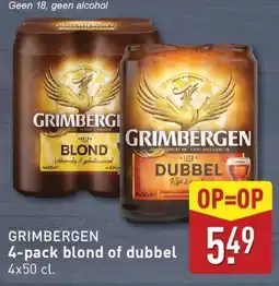 ALDI GRIMBERGEN 4 pack blond of dubbel aanbieding