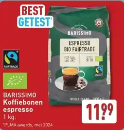 ALDI BARISSIMO Koffiebonen espresso aanbieding