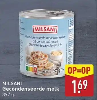 ALDI MILSANI Gecondenseerde melk aanbieding