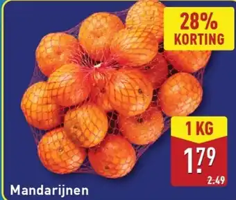 ALDI Mandarijnen aanbieding