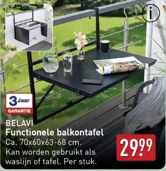 ALDI BELAVI Functionele balkontafel Per stuk. aanbieding