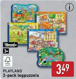 ALDI Playland 2 pack legpuzzels aanbieding