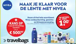 Kruidvat Keuze uit het hele assortiment Nivea zonbescherming, gezichts en lichaamsverzorging aanbieding