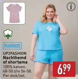 ALDI UP2FASHION Nachthemd of shortama aanbieding