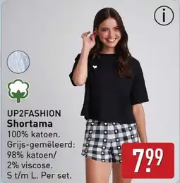 ALDI UP2FASHION Shortama aanbieding