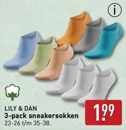 ALDI 3-pack sneakersokken aanbieding