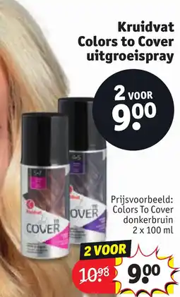 Kruidvat Kruidvat Colors to Cover uitgroeispray aanbieding