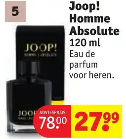 Kruidvat Joop! Homme Absolute aanbieding