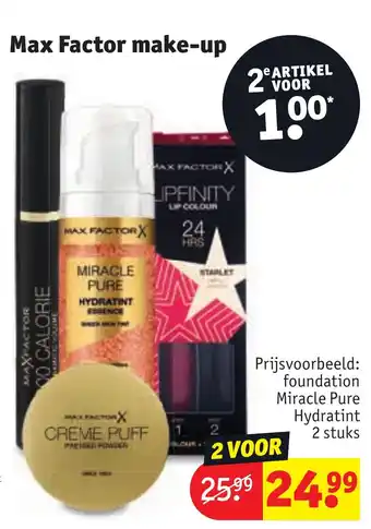 Kruidvat Max Factor make-up aanbieding