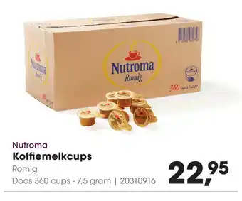 HANOS Nutroma Koffiemelkcups 360 cups aanbieding