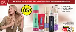 Kruidvat Keuze uit het hele assortiment Wella, New Wave, Wellaflex, Wellaflex Men en Wella Deluxe. aanbieding