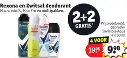 Kruidvat Rexona en Zwitsal deodorant aanbieding