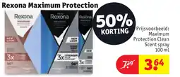 Kruidvat Rexona Maximum Protection aanbieding