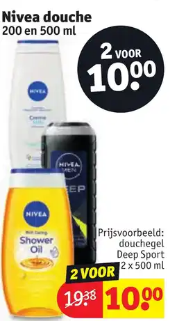 Kruidvat Nivea douche aanbieding